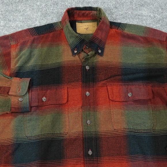 North River Outfitters Other - North River Shirt Mens Large Multicolor Plaid Button Flannel Long Sleeve Outdoor